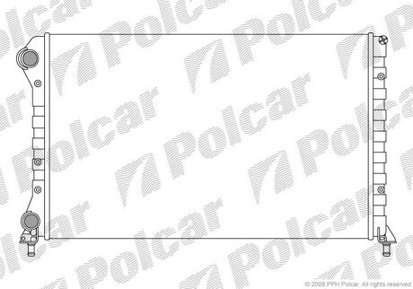 Радіатор основний Fiat Doblo 1.9D без -AC Polcar 304008-3 (фото 1)