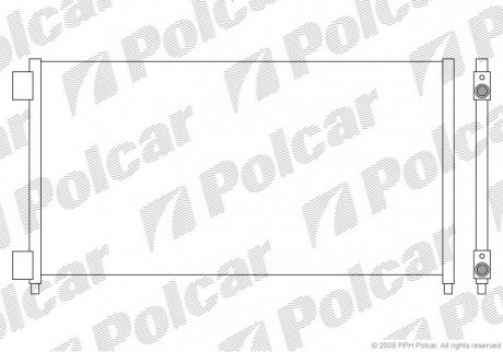 Радіатор кондиціонера Polcar 3040K8C3 (фото 1)