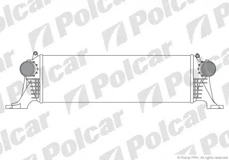 Радіатор повітря (інтеркулер) Polcar 30N1J81X (фото 1)