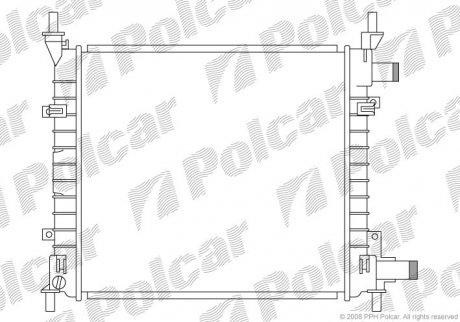 Радіатор двигуна Polcar 320008A2 (фото 1)