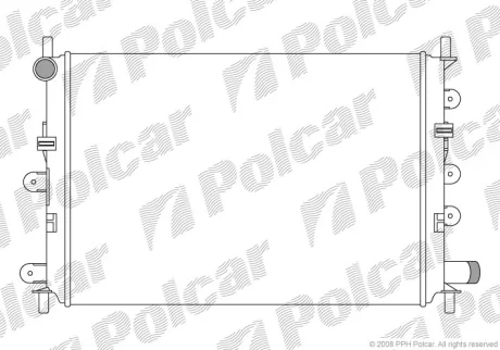 Радіатор охолодження Polcar 320608A5 (фото 1)