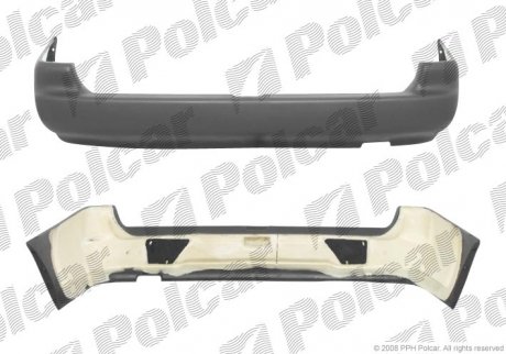 Бампер задній F.ESCORT, 95- KOMBI Polcar 3207962Q