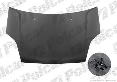 Капот FORD FIESTA, 02- Polcar 321203