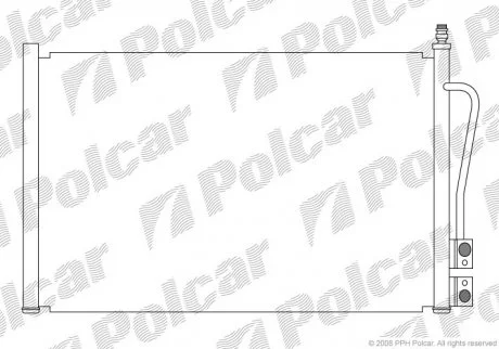 Радіатори кондиціонера | FORD FIESTA, 02- Polcar 3212K8C1S
