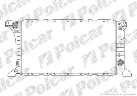 Радіатор охолодження Polcar 3244080