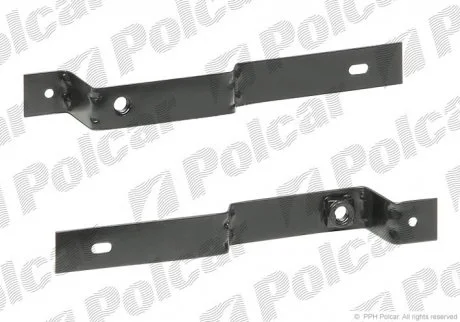 Кронштейн бампера лівий=правий | FORD TRANSIT, 01- Polcar 3247173