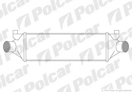 Радіатор повітря (інтеркулер) Polcar 3248J82X