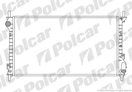 Радиатор Ford Transit Connect 1.8TD Polcar 325608-3