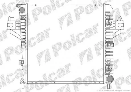 Радіатор охолодження Polcar 3410081 (фото 1)