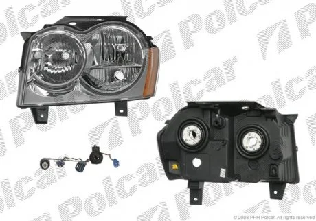Фара основна GRAND CHEROKEE, 05- Polcar 343010