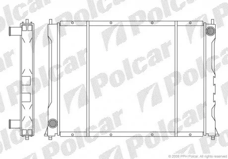 Радіатор охолодження Polcar 3819083
