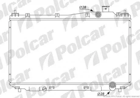 Радіатори охолодження | CIVIC VII Hatchback Polcar 3825081 (фото 1)