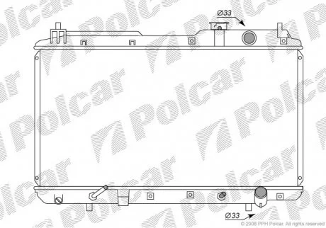 Радіатор охолодження Polcar 3875081 (фото 1)