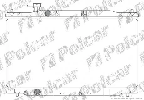 Радіатор охолодження Polcar 3878081 (фото 1)