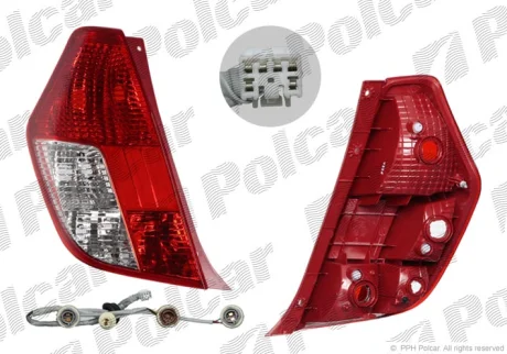 Ліхтар задній | I10, 04.08- Polcar 400388E