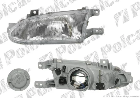 Фара основна | HYUNDAI ACCENT, 94- Polcar 400509E
