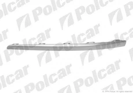 Молдинг бампера лівий | I30, 03.07-03.12 Polcar 4015077