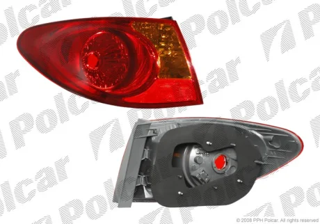 Ліхтар задній | ELANTRA 10.06-08.10 Polcar 401688E