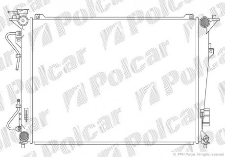 Радіатор охолодження Polcar 4026081