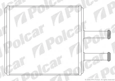 Радіатор пічки Polcar 4102N81