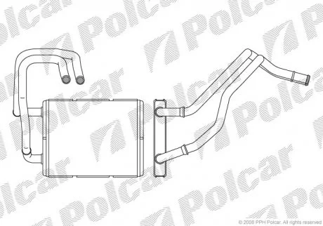 Радіатор пічки Polcar 4113N81X