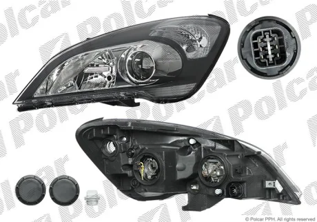 Фара основна | CEED (ED), 08.09- Polcar 411810E