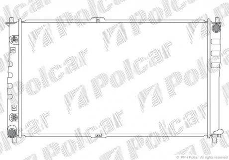 Радіатор двигуна Polcar 4140084X