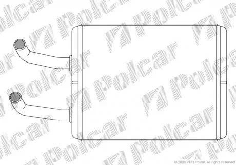 Радіатор пічки Polcar 4150N81