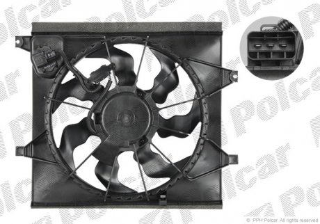 Вентилятор радіатора Polcar 416523W2