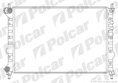 Радіатор охолодження Polcar 421108A5 (фото 1)