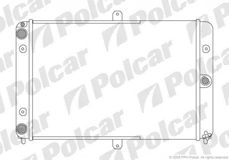 Радіатор охолодження Polcar 4401081 (фото 1)