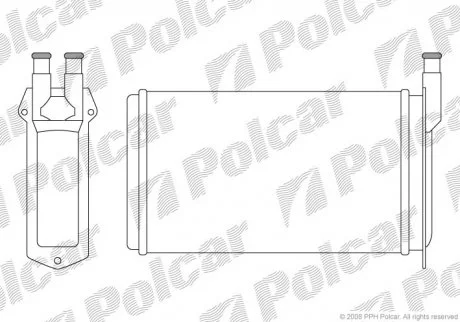 Радіатор пічки Polcar 4401N81