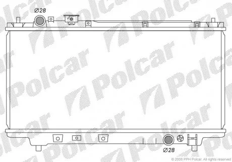 Радіатор охолодження Polcar 4507081