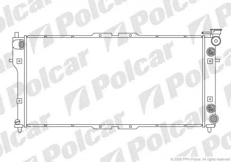 Радіатор двигуна Polcar 4516082