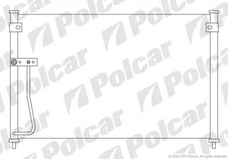 Радіатор кондиціонера Polcar 4517K8C2