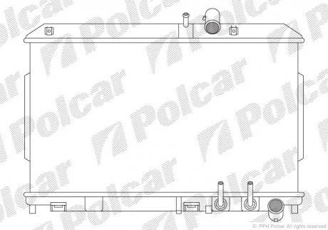 Радіатор двигуна Polcar 4548082