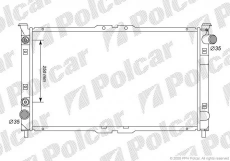 Радіатор охолодження Polcar 4577082