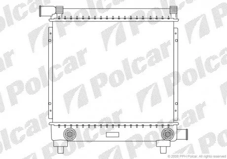 Радіатор охолодження Polcar 5001082