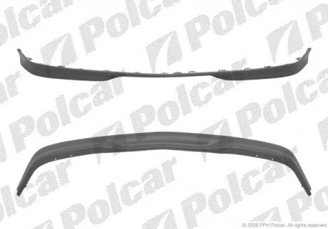Спойлер бампера переднього MERC.202 (C-180) 92- Polcar 500225