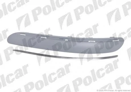 Накладка бампера лівий | MERC.W168(A-KL), 02- Polcar 5005075