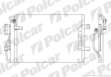 Радіатор кондиціонера Polcar 5005K8C1