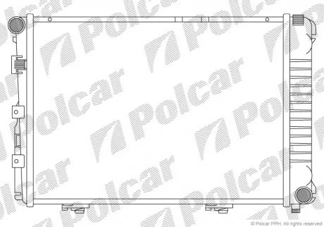 Радіатор охолодження Polcar 5014081