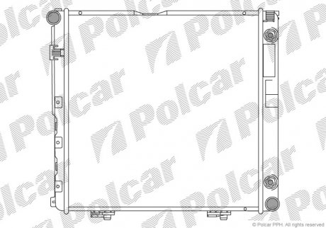 Радіатор охолодження Polcar 501408A6 (фото 1)