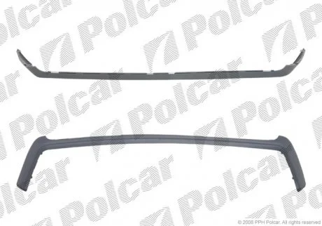 Спойлер бампера переднього MERCEDES W210 95- Polcar 501525