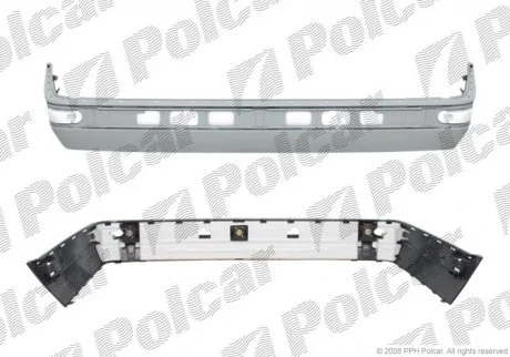 Бампер задній MERCEDES W210, 95-99 Polcar 501596