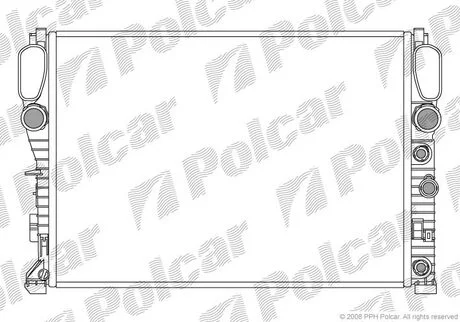 Радіатор основний MB E (W211) 220 CDI 02- Polcar 501608-2