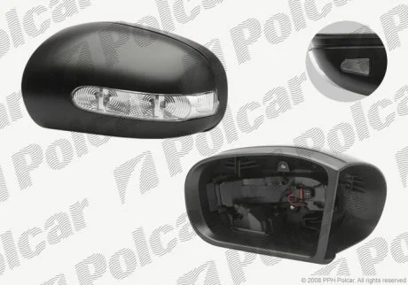 Корпус дзеркала зовнішнього Polcar 501654PM