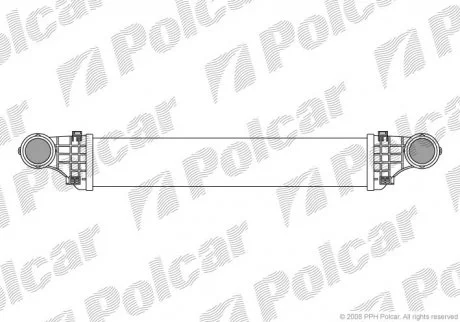 Радіатор повітря (інтеркулер) Polcar 5016J82X (фото 1)