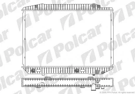Радіатор охолодження Polcar 5026084