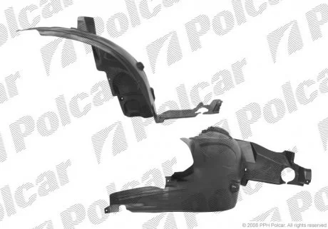 Підкрилок лівий A1696982730 MERCEDES Polcar 5035FL2